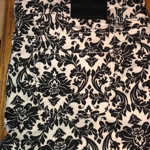 Damask print leggings